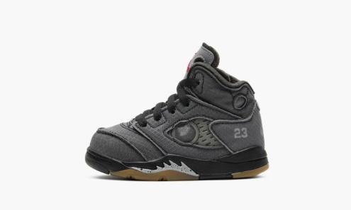 Air Jordan Greece 5 Retro Sp Td Dk Pwdr Blue/wht-blck-wlf Gry