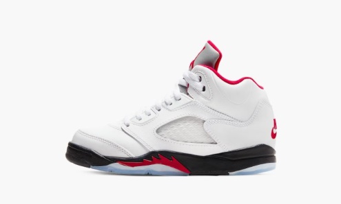 Air Jordan Greece 5 ρετρό Ps λευκό/μαύρο-άσπρο-νησιώτικο πράσινο