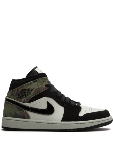 Air Jordan Greece 1 Mid Camo Sneakers