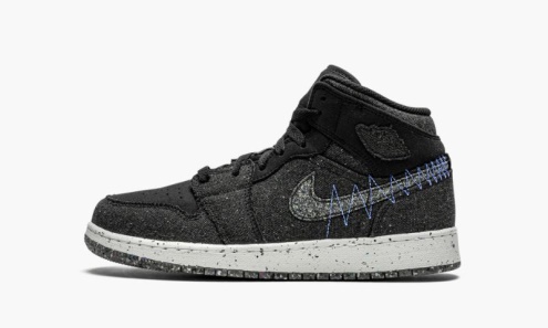 Air Jordan Greece 1 Mid Se (gs) White/black-hyper Royal