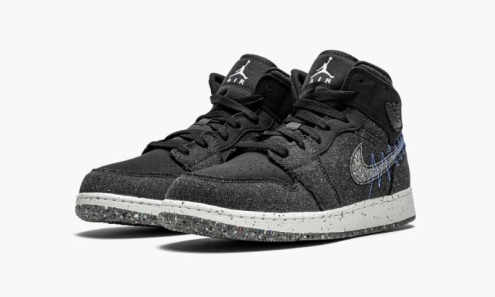 Air Jordan Greece 1 Mid Se (gs) White/black-hyper Royal