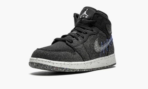 Air Jordan Greece 1 Mid Se (gs) White/black-hyper Royal