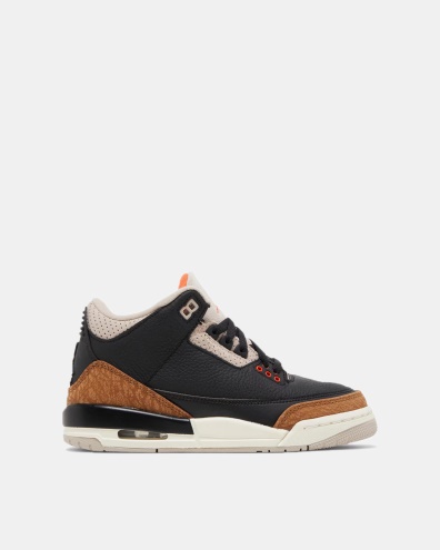 Gs Air Jordan Greece 3 Retro Retro Black/rush Orange