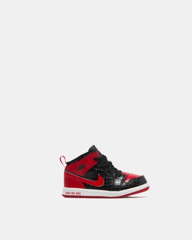 Td Air Jordan Greece 1 Mid Ss Black/gym Red