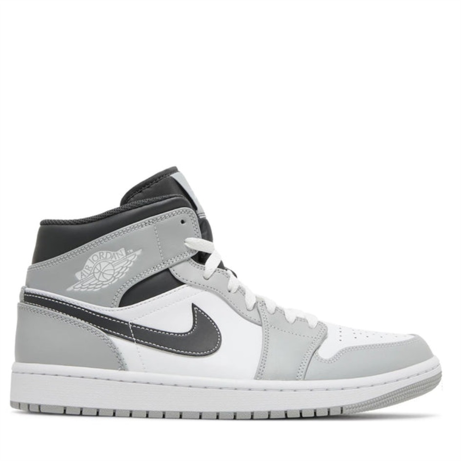 Air Jordan Greece 1 μεσαίο ανοιχτό καπνό γκρι ανθρακί