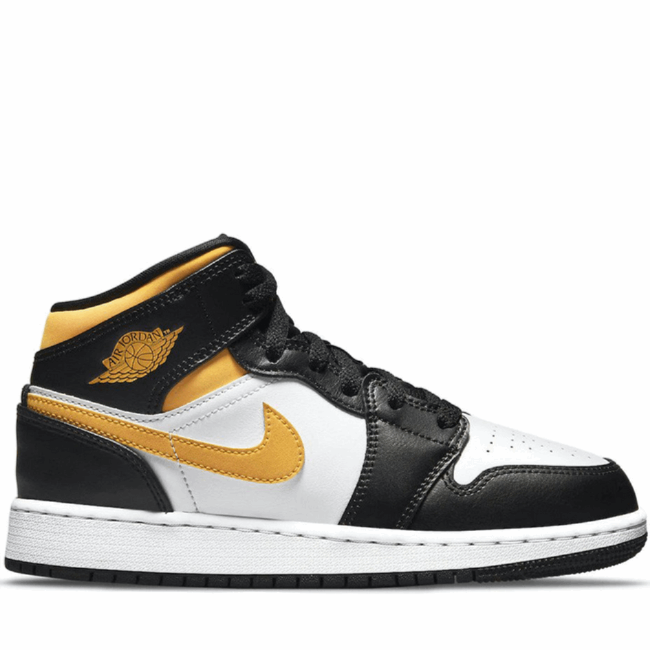 Air Jordan Greece 1 Mid White Pollen Black(gs)