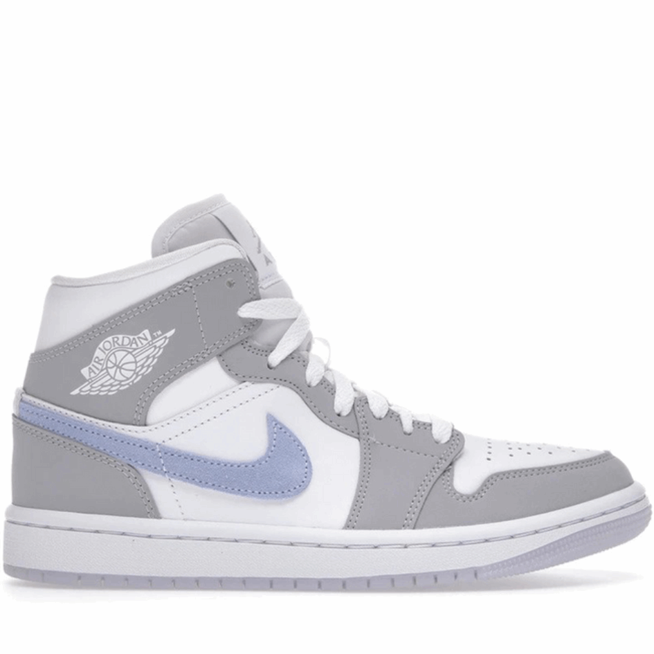 Air Jordan Greece 1 Mid Wolf Grey Aluminium(w)