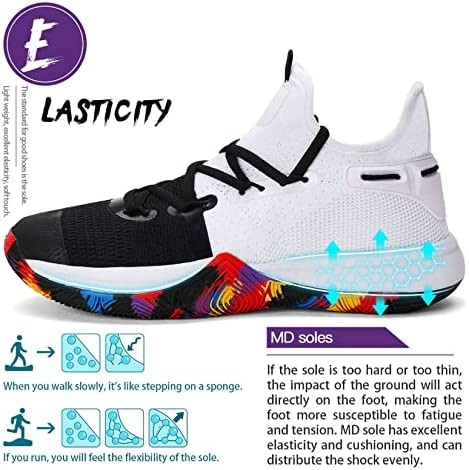 Ashion παιδικά παπούτσια μπάσκετ για αγόρια και κορίτσια προπονητές μπάσκετ λευκό