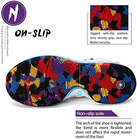 Ashion παιδικά παπούτσια μπάσκετ για αγόρια και κορίτσια προπονητές μπάσκετ λευκό