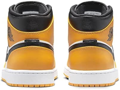 Air Jordan Greece 1 Mid Men Fashion Shoes Taxi-λευκο-μαυρο