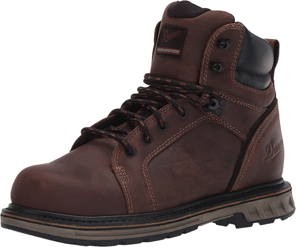 Air Jordan Greece Danner-men Fashion ατσάλινη αυλή 6" μποτάκια φαρδιά καφέ