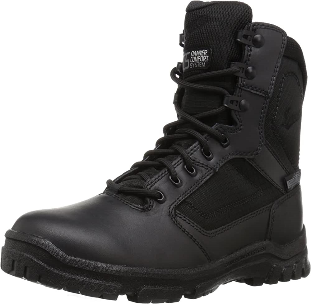 Air Jordan Greece Danner Men Lookout Side-φερμουάρ 8 μαύρη στρατιωτική και τακτική μπότα μαύρη