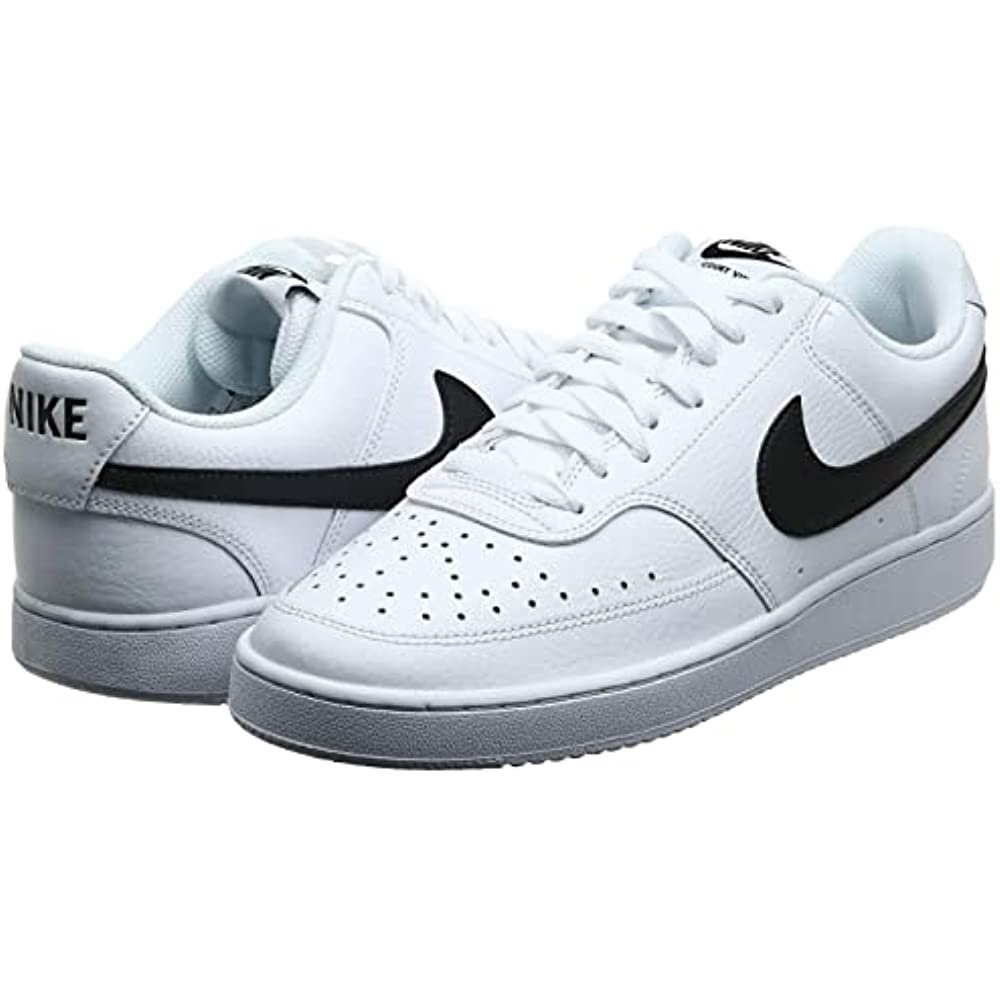 Air Jordan Greece Nike Men Court Vision Low Sneaker άσπρο-μαύρο λευκό