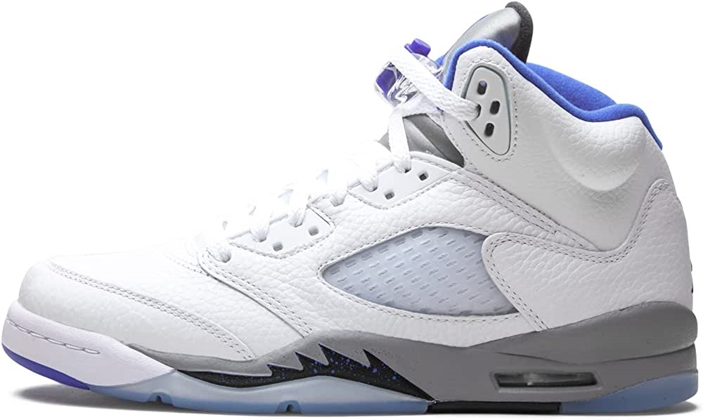 μεγάλα παιδιά Air Jordan Greece 5 ρετρό White-hyper Royal