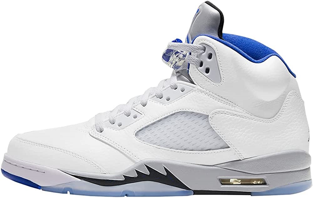 ανδρες Air Jordan Greece 5 ρετρό Stealth λευκό-μπλε-γκρι