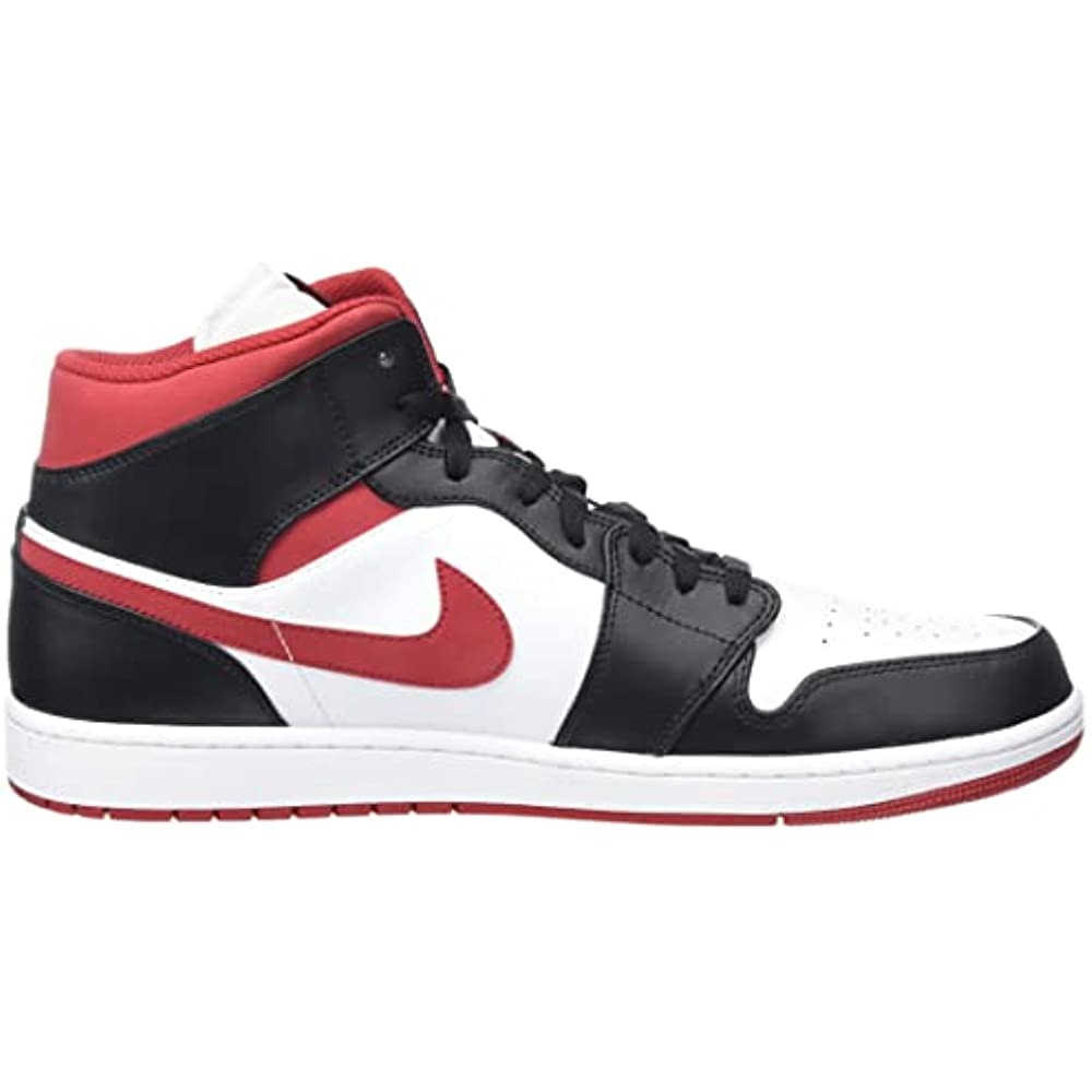 Nike Air Jordan Greece 1 Mid Men Sneaker ενηλίκων λευκό-γυμναστήριο κόκκινο-μαύρο