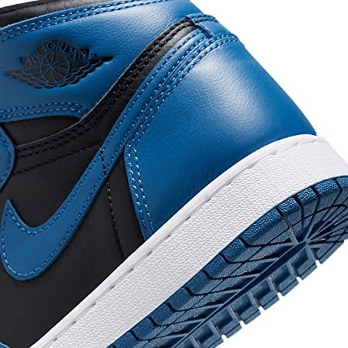 Nike Kids Air Jordan Greece 1 ρετρό ψηλό παπούτσι μπάσκετ Og Gs σκούρο Marina μπλε-μαύρο